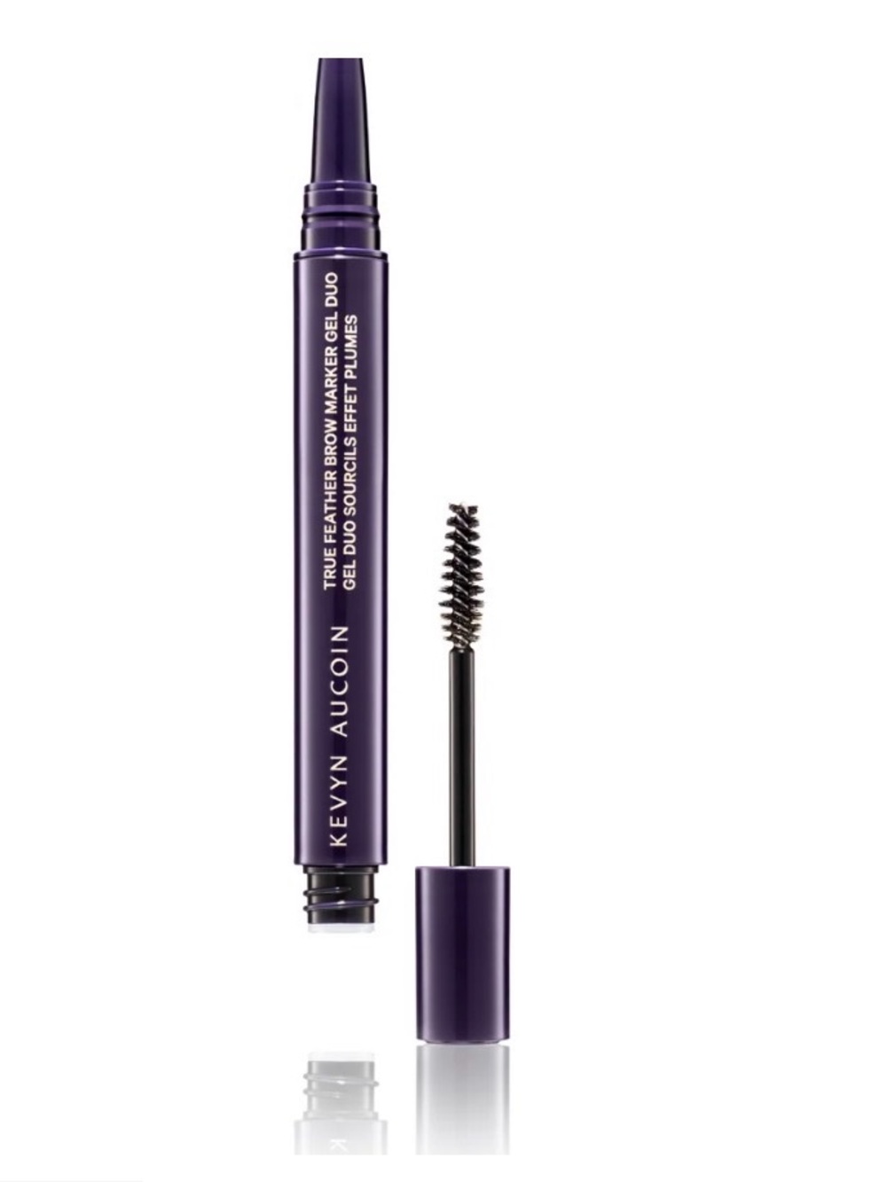 NEW Kevyn Aucoin True Feather Brow Marker Gel Duo - Dark Brunette